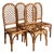 Mid-Century Bamboo and Rattan Chairs, 1960s, Set of 4 For Sale