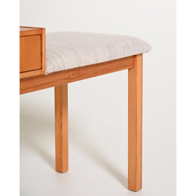 Wood Vintage Gossip Bench in Oak, 1980s For Sale - Image 7 of 10