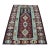 1980s Mid-Century Burgundy Flamestich Kilim Rug For Sale