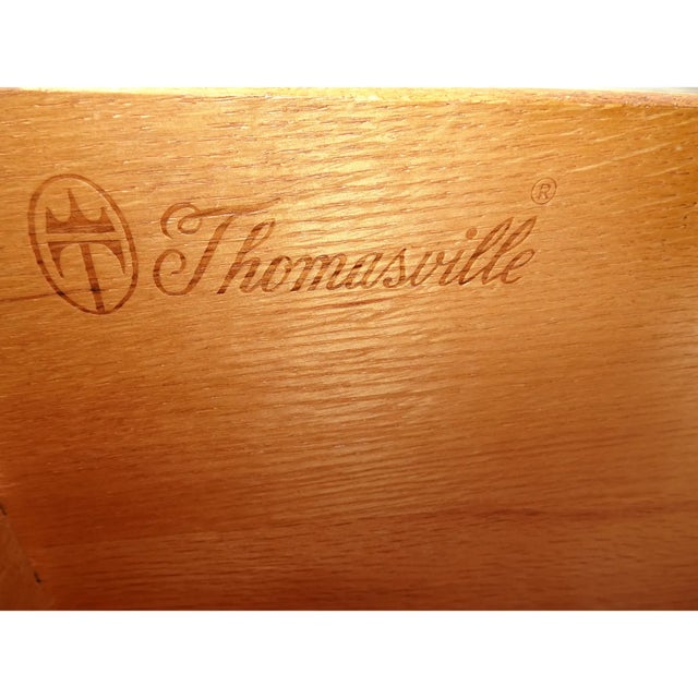 Thomasville Spanish Colonial Hollywood Regency Style Mid Century Oak Armoire - Vintage 1960s For Sale In Saint Louis - Image 6 of 11