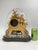 Antique French Gilt Spelter Mantel Clock Glass Dome Windmill Figural Victorian Clock C. 1880 For Sale - Image 4 of 10