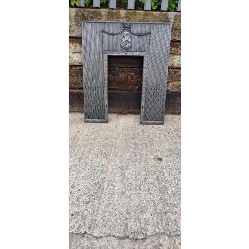 Antique Cast Iron Georgian Fireplace Insert For Sale - Image 6 of 17