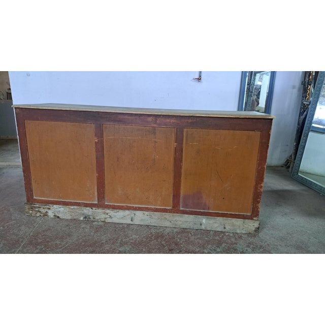 Wood Antique Fir Workbench, 1890s For Sale - Image 7 of 10