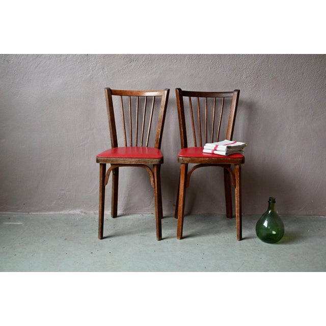 Vintage Bistro Chairs from Baumann, 1950s, Set of 2 For Sale - Image 12 of 12