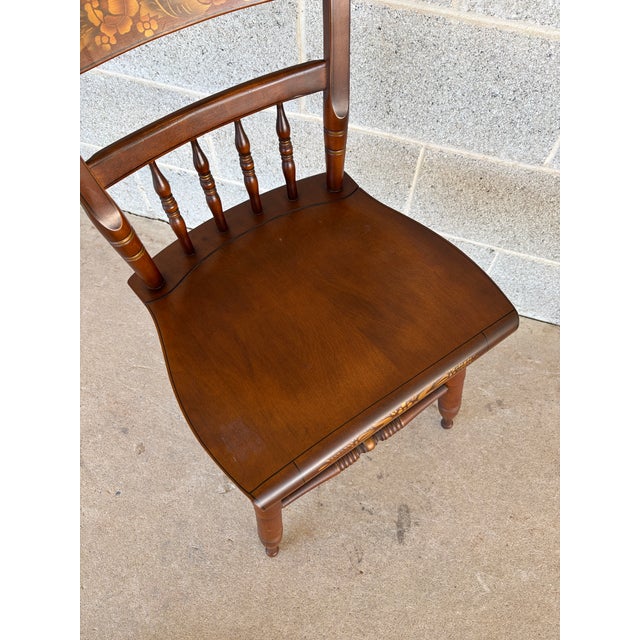 (B) Hitchcock Riverton Harvest Maple Inn Chair For Sale In Philadelphia - Image 6 of 10