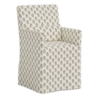 Slipcover for Stoffer Home x Cloth & Company for Lindy Slipcover Dining Armchair in Francie Floral Mauve For Sale