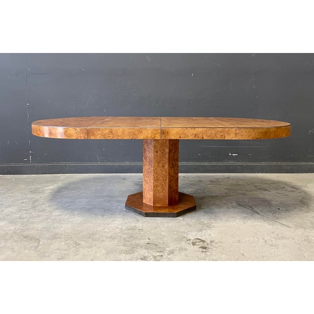 Vintage Burl Wood Dining Table Chairish