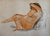 Harold Cohn , 2 Sided Expressionist Detroit Modernist Painting Female Nude, Night Cruise Ship, c.1950's For Sale In Miami - Image 6 of 7