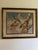 1980s Signed Jim Oliver Print of 2 Wood Ducks in Gorgeous Gold Bamboo Frame For Sale - Image 9 of 11