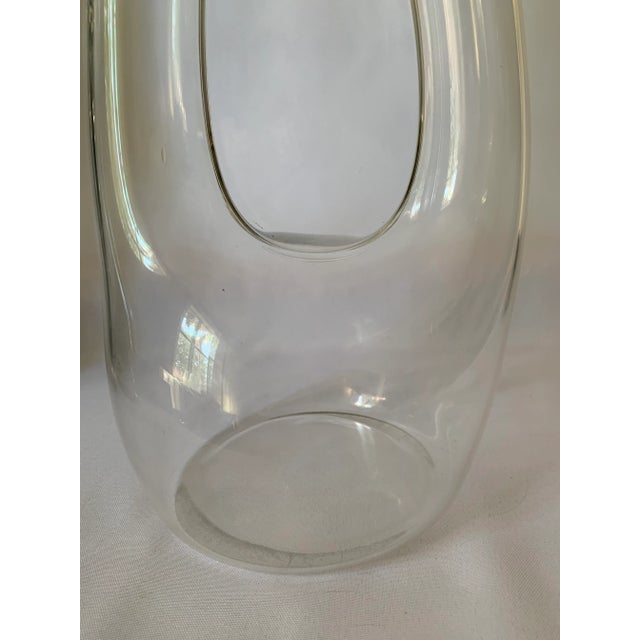 Mazzega Murano Mazzega Murano Glass Flower Vase For Sale - Image 4 of 8