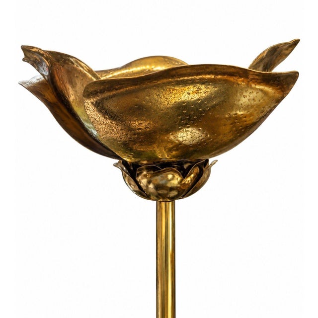 Mid-Century Modern Tommaso Barbi Lotus Floor Lamp, Italy C. 1970s For Sale - Image 3 of 7