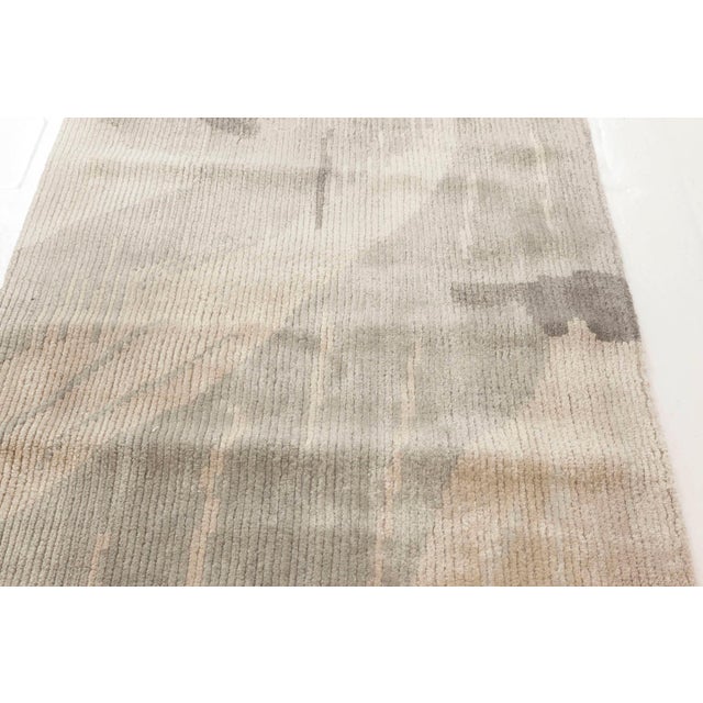 Modern Hand-Knotted Silk and Wool Runner by Doris Leslie Blau For Sale - Image 4 of 6