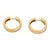 Vintage 1.90 Carat Diamond 18k Yellow Gold Hoop Earrings, A Pair For Sale - Image 4 of 7