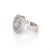 Mid 20th Century Chopard Happy Spirit Floating Diamond 18k White Gold Ring Size 6 For Sale - Image 5 of 7