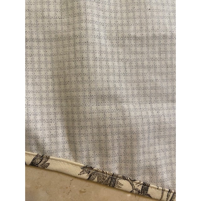 Vintage Waverly Black & White Toile Curtain Valances- a Pair For Sale In Chicago - Image 6 of 8