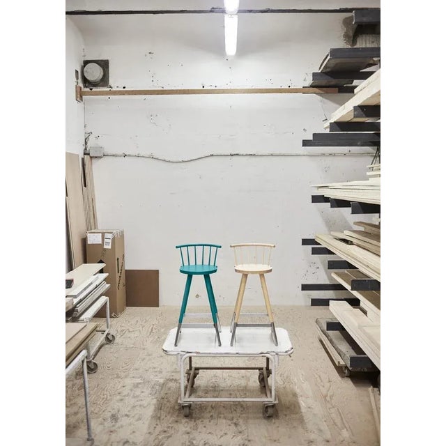 White Tupp Stool by Storängen Design For Sale - Image 4 of 7