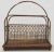 Wood Late 19th to Early 20th Century Oak and Brass Magazine Rack For Sale - Image 7 of 7