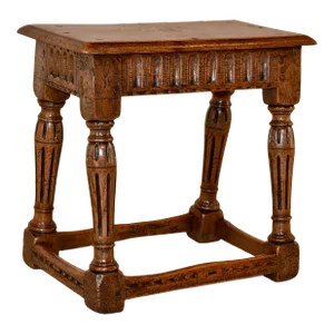 18th Century English Oak Joint Stool