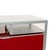 Metal Eidos Aluminium Sideboard in Red, Grey & White from Bontempi For Sale - Image 7 of 16
