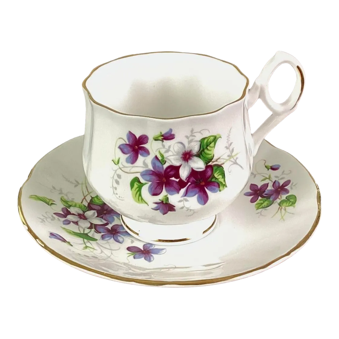 1930s Royal Dover China Bone China Teacup and Saucer | Chairish