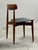 1960s Vintage Dining Chairs in Teak and Black Leather by H.W. Klein for Bramin, Denmark, 1960s, Set of 4 For Sale - Image 5 of 16