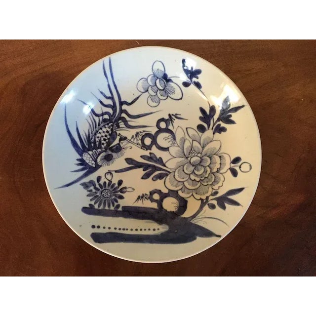 Chinese 19th Century Chinese Export Blue & White Porcelain Plate For Sale - Image 3 of 9