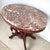 Wood Victorian Revival Marble Top Center Table With Carved Walnut Pedestal Base For Sale - Image 7 of 18