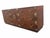 Asian Vintage 80” MCM Henredon Pan Asian Brass Mounted Credenza Dresser For Sale - Image 3 of 11