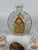 Art Deco Amber Overlay Cut Crystal Decanter & Cordial Glasses, 1930s, Set of 5 For Sale - Image 14 of 17