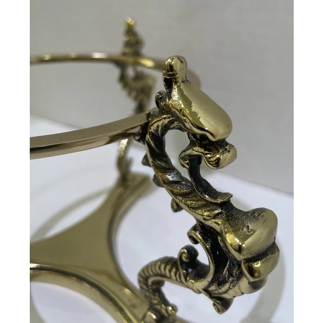 1940s Brass Display Stand Renaissance Revival 4" Opening For Sale In West Palm - Image 6 of 12