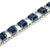 Mid-Century Modern Vintage Sapphire Crystal Bracelet 1960s For Sale - Image 3 of 9
