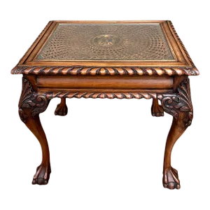 Antique English Walnut Chippendale End Table