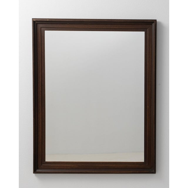 19th Century 19th Century France Brown Wood Mirror For Sale - Image 5 of 9