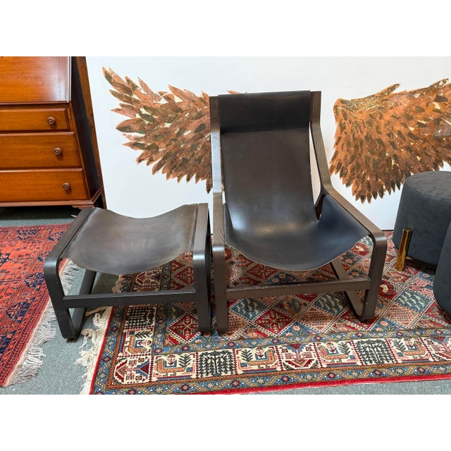 Design Plus Gallery presents the Toro Lounge Chair + Ottoman from Blu Dot. This is a high-backed, modern seating set made...