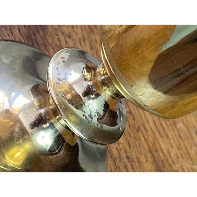 1950s Tubular Candlesticks and Bud Vases in Brass, 1950s, Set of 5 For Sale - Image 5 of 15
