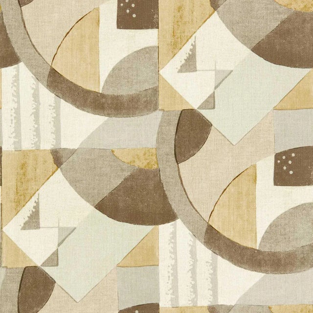 Zoffany Abstract 1928 Wallpaper in Taupe For Sale