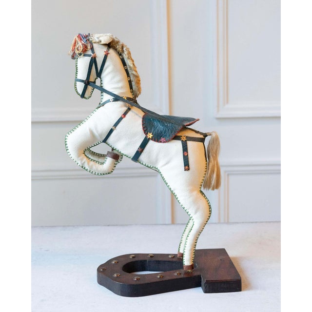 Mid 20th Century French Decorative Horse in Moleskin with Saddle and Harness, 20th Century For Sale - Image 5 of 12