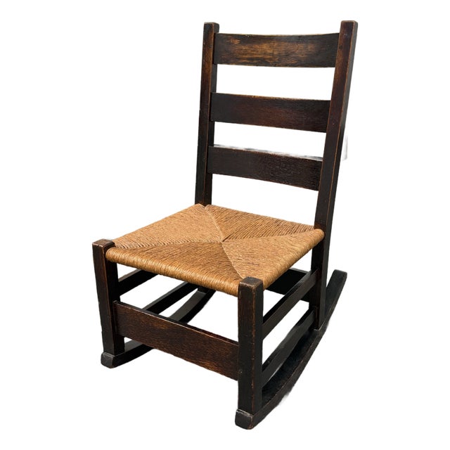 Gustav Stickley Model No. 305 Sewing Rocker, Antique For Sale