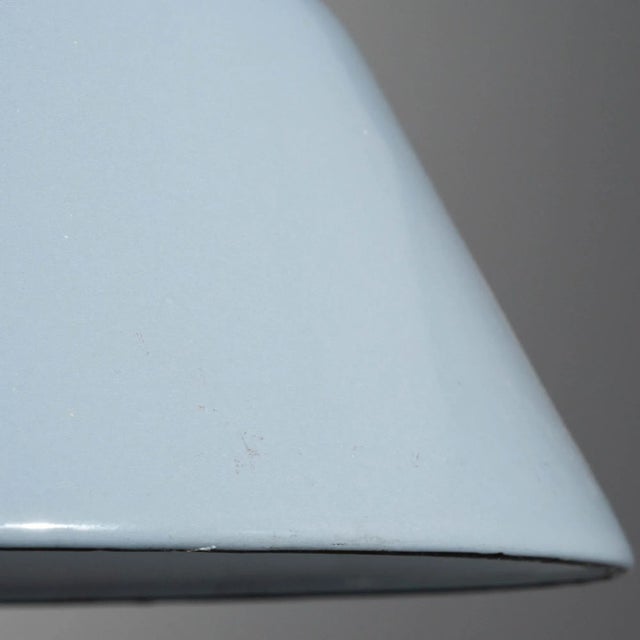 Blue 20th Century French Industrial Pendant For Sale - Image 8 of 8