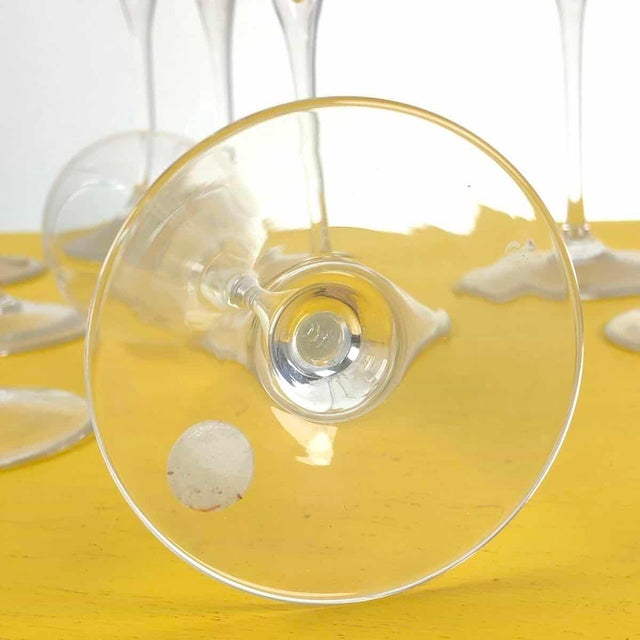 Vintage Crystal Flute Glasses from Peill, Germany, Set of 12 For Sale - Image 6 of 8