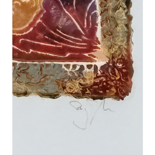 Gothic "Primavera Ii" (Or Alternately Part of a Series Like "Quartet") by the Artist Roy Tonkin. It Is a Limited Edition Serigraph/Carborundum Etching For Sale - Image 3 of 4