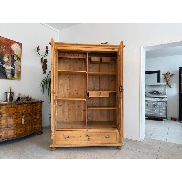 Gründerzeit Farmhouse Wardrobe in Softwood, Styria For Sale - Image 6 of 14