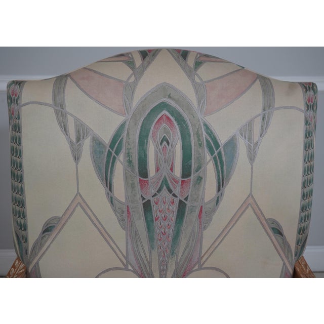 1960s Pair Vintage French Louis XV Carved Open Arm Library Chairs For Sale - Image 5 of 18