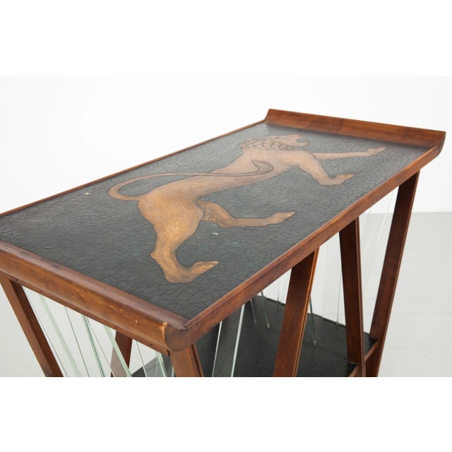 Italian Trolley with Lion Motif, 1940s For Sale - Image 13 of 18
