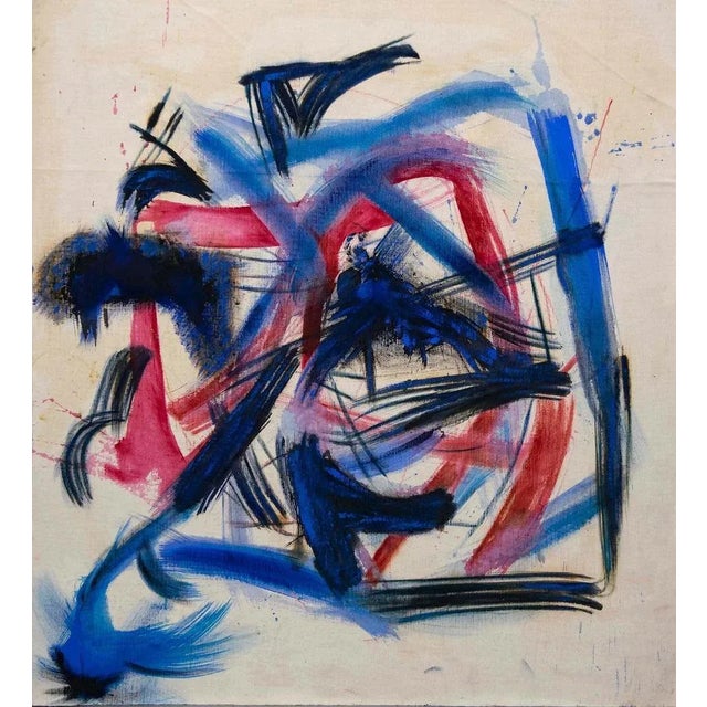 Giorgio Lo Fermo, Abstract Composition II, Oil on Canvas, 2020 For Sale - Image 4 of 4