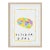 October Opal Birthstone Print by Tatiana Alida in Tan Frame For Sale