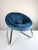 Chromed Metal and Blue Velvet Armchairs, Set of 2 For Sale - Image 14 of 15