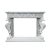 1980s Hollywood Regency Style Carved Wooden Mantel/Entrance Table (Silver-Plated Finish) For Sale - Image 16 of 16