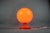 Czech Orange Opaline Glass Mushroom Table Lamp, 1970s For Sale - Image 12 of 13