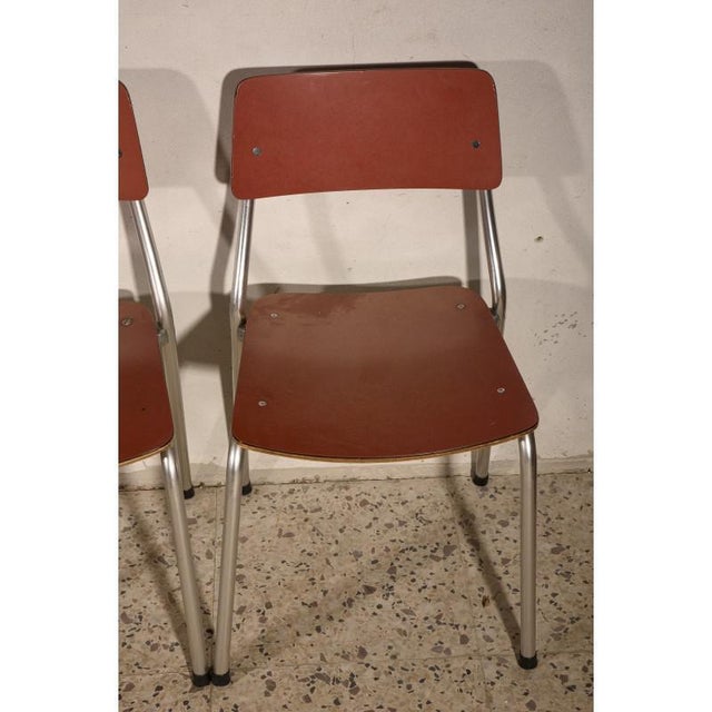 1950s Italian Pink Formica & Aluminium Chair, 1950s For Sale - Image 5 of 18